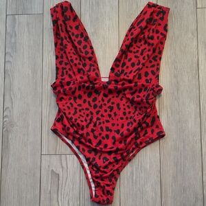Flirty Leopard Print One-Piece Swimsuit